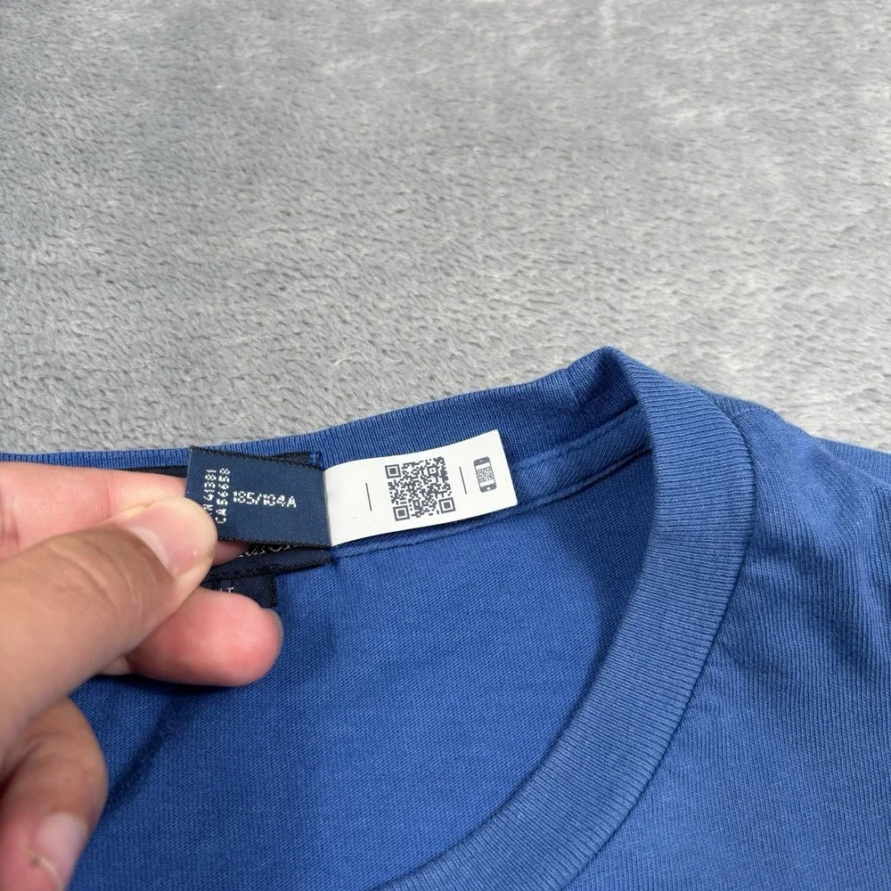 Polo Ralph Lauren St. Germain P-173 T-Shirt XL Blue Garment Dyed Fade Paris RRL